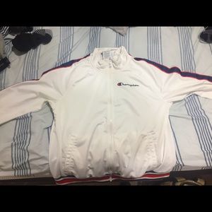 White Champion Jacket Size Medium/Large
